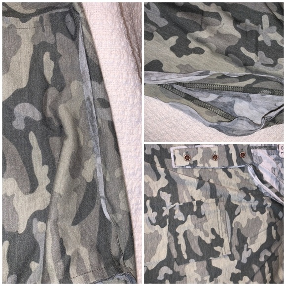 Plus Size Camo Short Sleeve Top - Picture 9 of 10